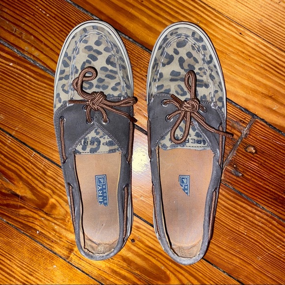 Sperry’s 7.5 Women’s Leopard Print Shoe - Used - Picture 4 of 6